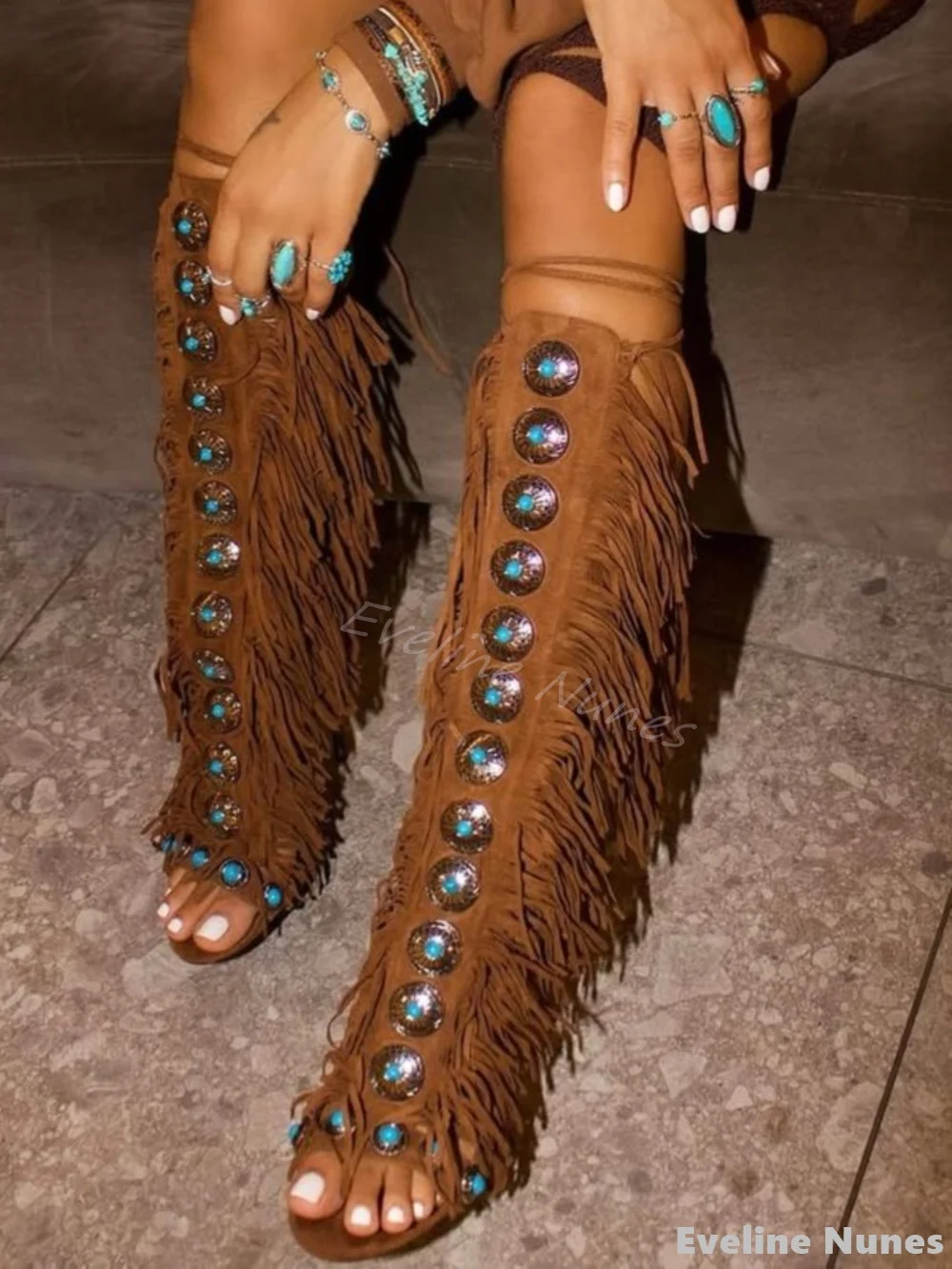 รองเท้าส้นสูงแบบสายรัดประดับพู - Sandal Strappy Heeled บทวิจารณ์และราคา