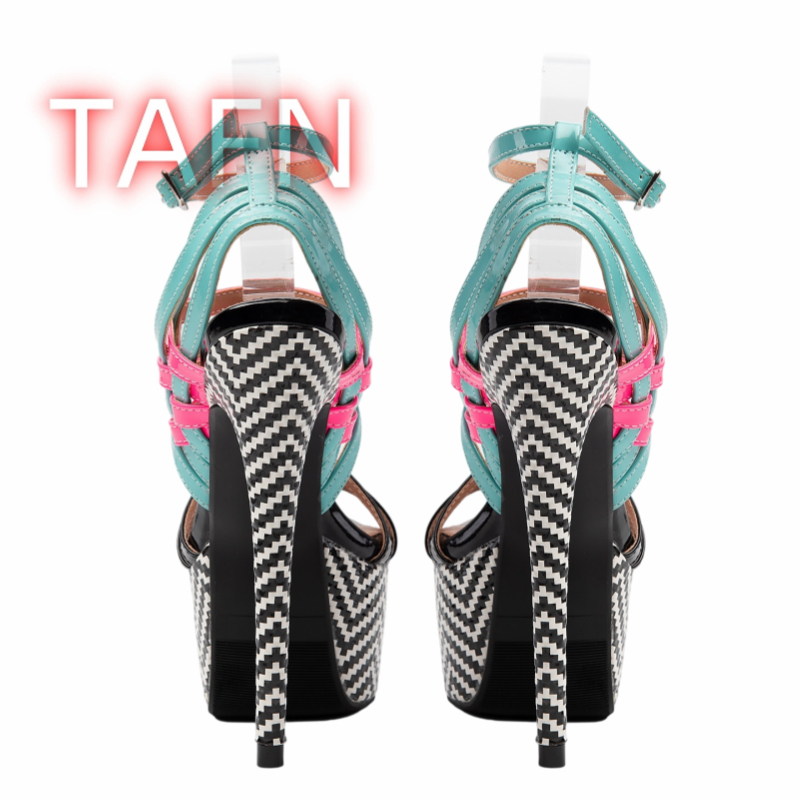 รองเท้าส้นสูงแบบมีสายรัดหลากสี - Sandal Strappy Heeled บทวิจารณ์และราคา