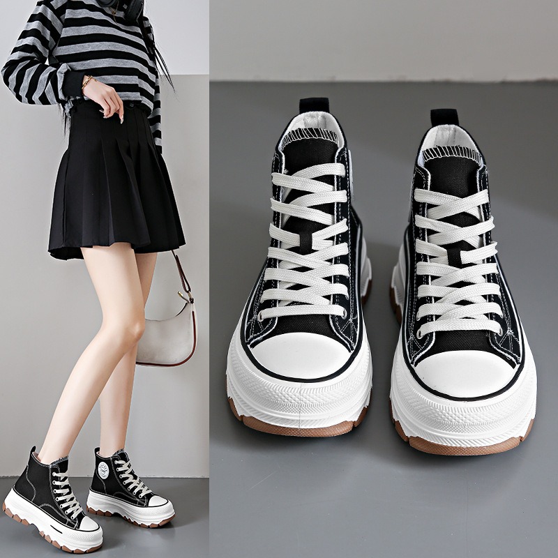 รองเท้าผ้าใบหุ้มข้อแบบผูกเชือก - Vans Shoes Old Skool บทวิจารณ์และราคา