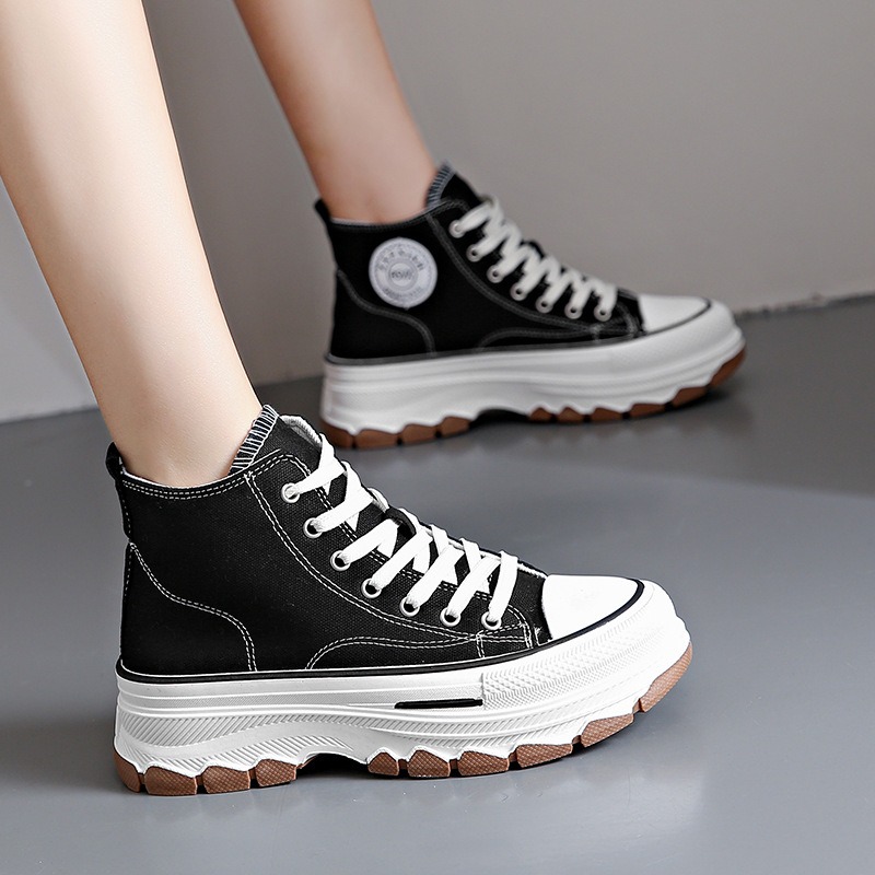 รองเท้าผ้าใบหุ้มข้อแบบผูกเชือก - Vans Shoes Old Skool บทวิจารณ์และราคา